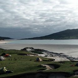 tent camp on Harris