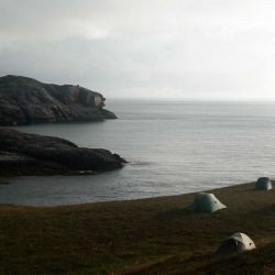 wild campsite on Uist